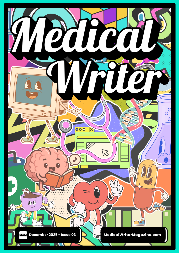 Medical Writer Magazine front cover Issue 3 December 2025